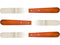 Dental Lab Spatula 8" Straight Set of 3 Plaster Alginate Mixing Stainless Steel with Wooden Handle...