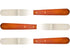 Dental Lab Spatula 8" Straight Set of 3 Plaster Alginate Mixing Stainless Steel with Wooden Handle...