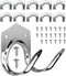Storage Hanger Hooks,Double Tool Storage Hook 10Pcs Wall Mounted Hanger Hooks with 20Pcs Screws for Garage Shed,Universal Galvanized Metal Utility...