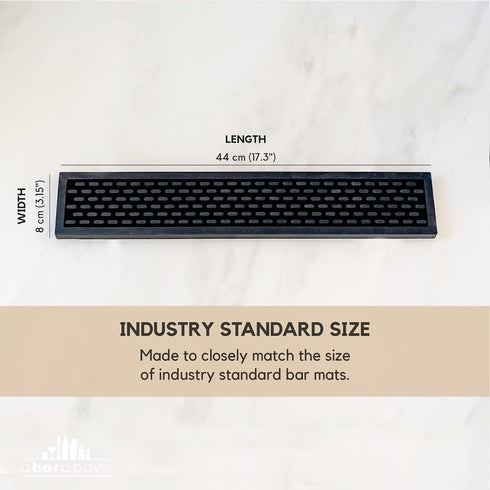 Premium A Bar Above Heavy Duty Bar Mat, Food Safe Silicone Mat, Mats for Bartending and Coffee, Commercial Strength Bartender Accessories, Dish Dr...