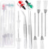 10Pcs Sewing Machine Cleaning Kit, Short Screwdriver, Flathead Cross Head Screwdrivers Sewing Machine Repair Small Screwdriver with Tweezers Doubl...