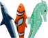 15PCS Novelty Shark Pens Fish Pens Clownfish Sea Horse Pens Ocean Animal Ballpoint Pens With Fin Tail Black Ink Pen For School Ofiice Supplies Sta...