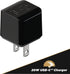 Scosche HPDC20-SP Fast Charger PowerVolt 20W Mini Cube USB-C, Wall Adapter for Phone, 4X Faster Power Charge, Portable Outlet Plug, Black...