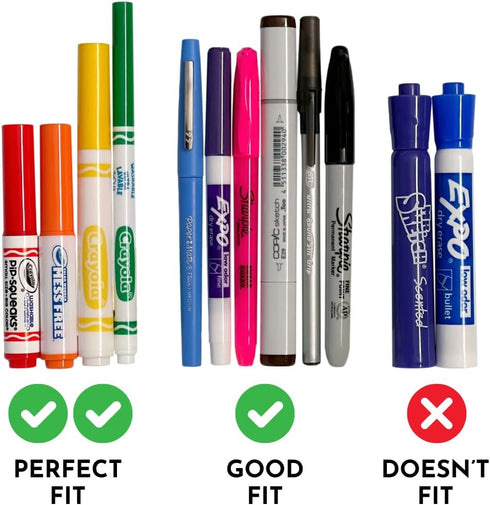 Big Bee, Little Bee - Marker Parker, Holder to Keep Markers Organized, Fits Most Broad and Fine Tip Markers, 100% Silicone, As Seen on Shark Tank,...