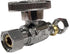 (2Pc) EZ-Fluid Plumbing Straight Angle Stop Valve 3/8-Inch O.D Female Compression x 3/8-Inch O.D Male Comp.Lead-Free Brass Quarter Turn Water Shut...