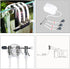 Aquarium Air Pump Splitter 10 in 1 Set 3-Way Air Flow Control Lever Valve & 3 Non-Return Check Valves & 6 Suction Cups for Fish Tank Airline Air T...