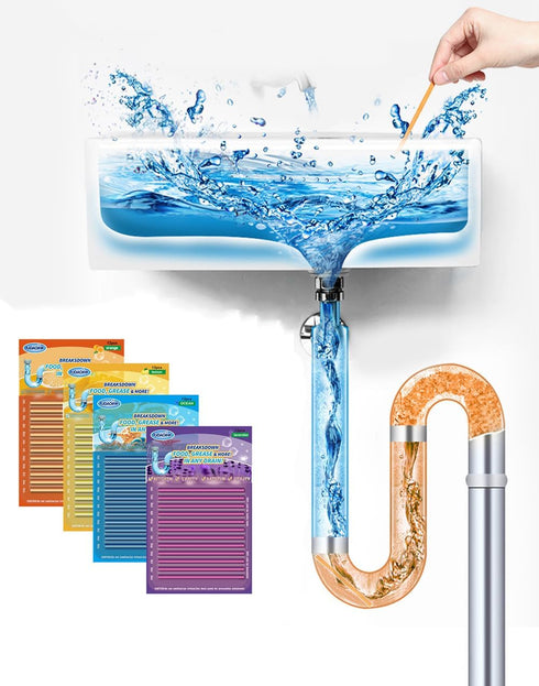 Drain Cleaner Sticks Keeps Drains and Pipes Clear and Odor As Seen On TV 4 Packs(48 pcs)...