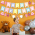 Baking Theme Macaroon Color Sweet Happy Birthday Bunting Garland Banner For Little Bakers Girls Kids Birthday Bakery Chef Cupcake Themed Party Sup...