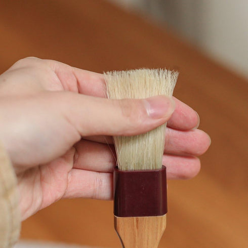 Pastry Brush Natural Bristle Wooden, MSART Basting/Food Brush, with Beech Wood Handle and Rope Hook, Great for Butter, Cookies, Oil, Bread, Frosti...