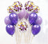 Purple Gold Baby Shower Decorations Qian's Party Purple and Gold Princess Birthday Party Decorations Purple Princess Baby Shower Confetti Purple &...