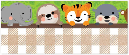 CTP Jungle Friends EZ Border, Bulletin Board Border Top Classroom Decorating Accents (Creative Teaching Press 10983)...