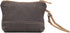Myra Bag Urging Upcycled Canvas & Cowhide Wristlet Pouch Bag S-1514...