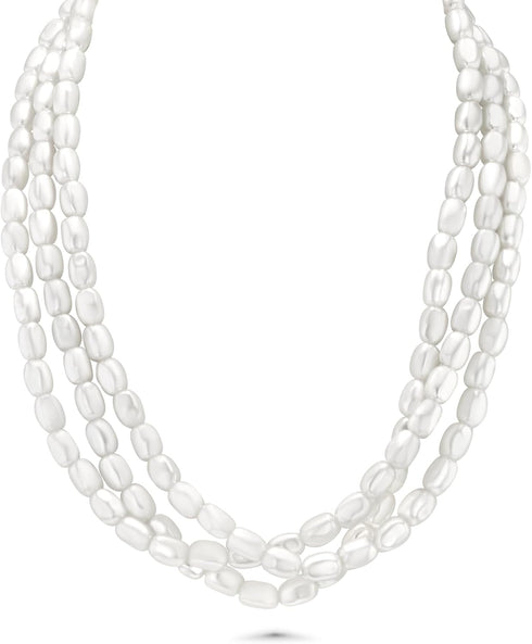 Layered Necklace Set, Statement Necklace, Necklaces for Women Trendy, Pearl Choker, Pearl Necklace, Choker Necklace for Women, Pearl Necklace and ...