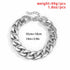 Punk Cuban Link Chain Choker Necklace Lightweight Chunky Necklace Oval Chain Link Necklace Hip Hop Jewelry for Women (Silver)...