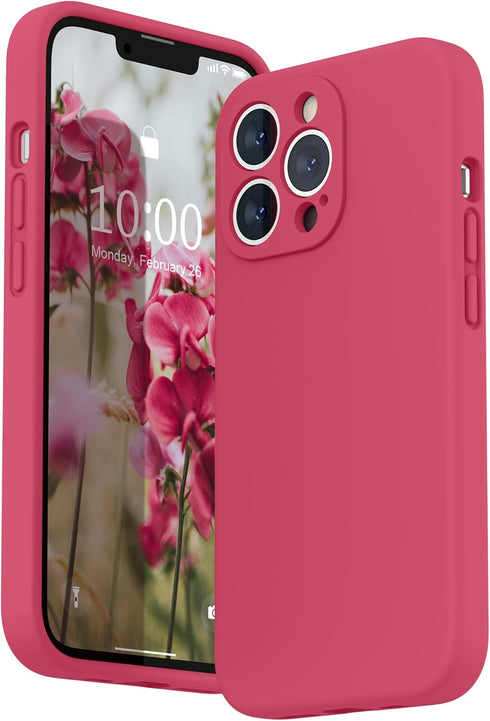 SURPHY Compatible with iPhone 13 Pro Case with Screen Protector, (Camera Protection & Soft Microfiber Lining) Liquid Silicone Phone Case 6.1 inch ...