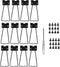 12 Pcs Easel Back, 4.33" Iron Picture Frame Easel Back - Reliable Photo Frame Stand with Screws & Screwsdriver for Crafts and Art Frames (Black)...