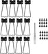 12 Pcs Easel Back, 4.33" Iron Picture Frame Easel Back - Reliable Photo Frame Stand with Screws & Screwsdriver for Crafts and Art Frames (Black)...