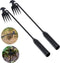 Weed Puller Tool Garden Weed Pulling Tool Portable Garden Weeder Tool Uprooting Weeding Tool 4 Teeth Manganese Steel Forged Hand Weeder for Vegeta...