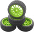 4Pack Vgoohobby RC Rubber Tires and Plastic Wheel Rims 12mm Hex Hub Compatible with HSP HPI Redcat Tamiya RC 1/10 On Road Racing Touring Car...
