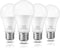 LED Light Bulbs, 100 Watt Equivalent, A19 13W Lightbulbs, 5000K Daylight White 1500 Lumens, E26 Standard Medium Base Screw, Non-dimmable, 4 Pack...