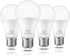 LED Light Bulbs, 100 Watt Equivalent, A19 13W Lightbulbs, 5000K Daylight White 1500 Lumens, E26 Standard Medium Base Screw, Non-dimmable, 4 Pack...