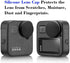 Rubber Lens Cover Cap for GoPro MAX Waterproof 360 Camera with Keeper, ULBTER Elastic Lens Cap Leash Keeper Prevent Lens Cap Lost Accessory for Go...