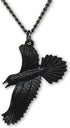 Black Raven Black Crow Gothic Pewter Pendant Necklace...