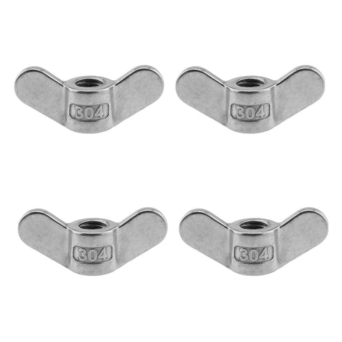 Maxmoral 4PCS M10 Wing Nut 304 Stainless Steel Butterfly Nut Hand Twisted Fastener Hardware Parts for Mechanical Electronic Furniture Decoration...