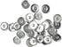 diyhub 100Pcs Hemmed Round Snap Button,18mm Base Trays Blank Press Button for DIY Jewelry Making...