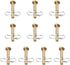 Replacement Shear Pin Kit 738-04124A for MTD Cad Snowblower - Shear Pins & Cotter Pins 714-04040 Compatible with Troy Bilt Craftsman 2-Stage 3-Sta...