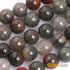 GEM-Inside Natural 8mm Africa Bloodstone Gemstone Loose Beads Round Crystal Energy Stone Power Beads for Jewelry Making 15"...