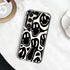 Black Funny Face Trendy Cute Clear Phone Case for Samsung Galaxy S21 Plus 6.7" with Built-in Bumper Shockproof Protective Cover for Galaxy S21 Plu...