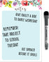 Dry Erase Whiteboard Vinyl Sticker Decal for Notes & Reminders by Glassboard Studio | Removable & Reusable | Magnetic Fine-Tip Marker Included (6 ...