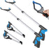 2-Pack Grabber Reacher Tool,32 Inch Extra Long Steel Foldable Pick Up Stick,90°Rotating Anti-Slip Jaw, Trash Claw Grabber Tool, Hand Grabber for R...