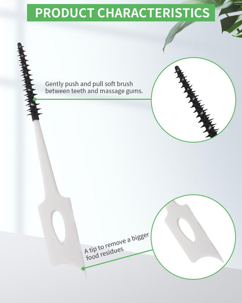 200 PCS Soft Dental Floss Picks, Dental Picks with case, Toothpicks Brush Between Teeth, Tooth Flossing Brush Disposable for Cleaning, Toothbrush ...