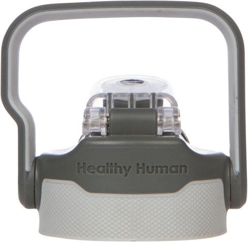 Healthy Human FLIP N SIP Lid | Leak-Proof Water Bottles Lid | Dishwasher Safe & Durable Bottle Caps with Snap Metal Clip & Wide Mouth for All Heal...