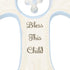 NAT and Jules Bless This Child Hanging Cross, Blue...