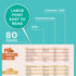 Willa Flare Air Fryer Magnetic Cheat Sheet Cooking Times Reference Guide for 80 Foods - Flip Chart and 6 Vinyl Decal Stickers | Perfectly Fry Fami...