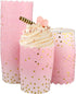 50 Pcs Colorful Greaseproof Paper Baking Cups Large 5 Oz Cupcake Paper Liners Disposable Muffin Cases Cupcake Holders Containers for Wedding Party...