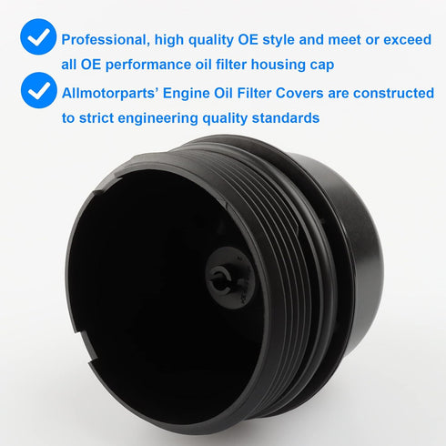 Oil Filter Housing Cover Cap, Replace 917-066, 917066 Compatible with Mini Cooper - 2007-2015 Mini Cooper, 2011-2017 Mini Cooper Countryman, 2013-...