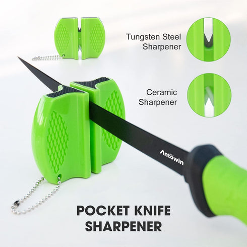 ANTOWIN 6 Inch Fishing Fillet Knife, Knives for Filleting Fish and Boning Meat, Sharp Stainless-Steel Non-Stick Coating Blade,with Stage Knife Sha...