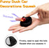 wonuu Rubber Duck Car Decorations Black Duck Car Dashboard Ornaments with Propeller Helmet for Adults (Beatle)...