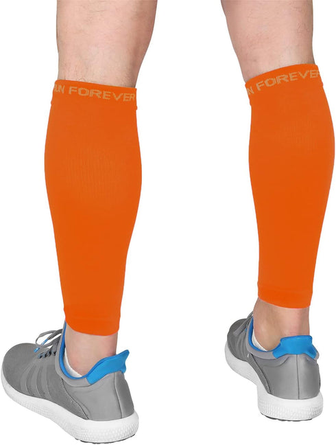 Calf Compression Sleeves for Men and Women - Leg Compression Sleeve - Footless Compression Socks for Runners, Shin Splints, Varicose Vein & Calf P...