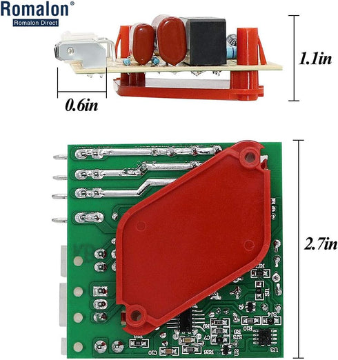 W10366605 Adaptive Defrost Control Board Replacement Part by Romalon Fit for Whirl-pool Referigerator Replaces 2213456 2213457 2213475 W10135899