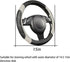 Car Steering Wheel Cover, Universal 15 Inch, Elastic Microfiber Leather Sporty Auto Steering Wheel Protector, Non Slip & Breathable, Car Interior ...
