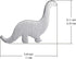 Boma Jewelry Sterling Silver Brontosaurus Dinosaur Stud Earrings...