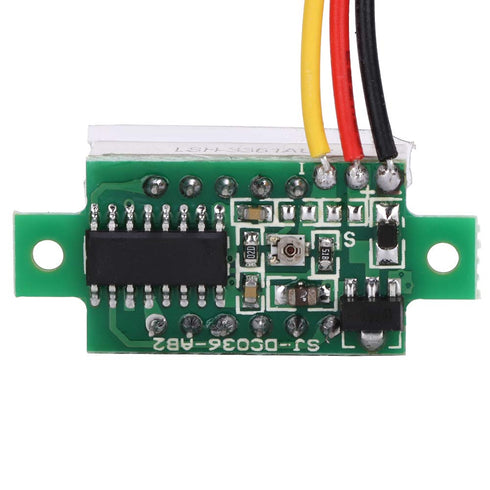 5pcs Mini Digital DC Voltmeter 0.36 Inch 3-Wire DC 0-100V LED Voltage Tester Meter 5 Colours,Voltmeter...