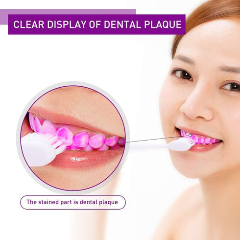 Dental Plaque Disclosing Tablets for Kids & Adults - Showing Plaque by Changing Color - Helps Teach Brushing Habits for Clean Teeth - 36 Count...
