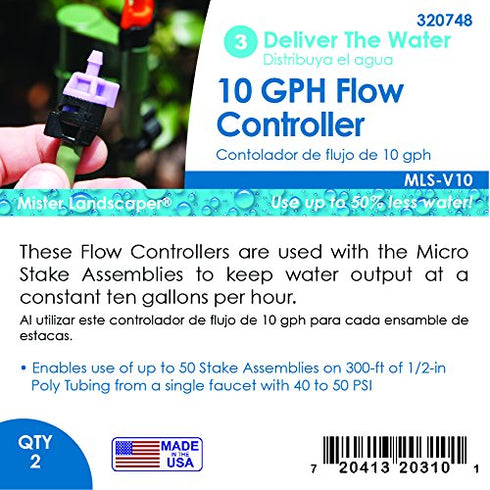 Mister Landscaper 10 GPH Violet Flow Controller...
