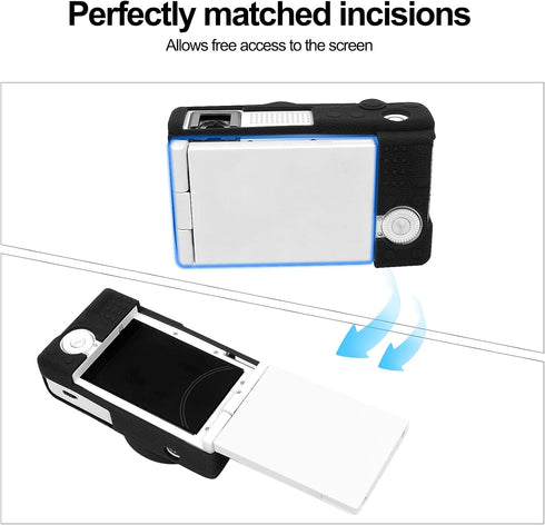 ZV-1F Camera Case, Soft Silicone Rubber Protective Cover Skin for Sony ZV1F/ZV-1 II/ZV-1M2/ZV-1 Mark II Vlog Camera, Slim Fit Body Skin DSLR Camer...